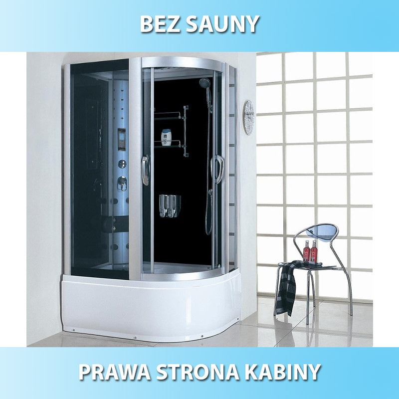 KABINA PRYSZNICOWA Z HYDROMASAŻEM VICTORIA 9912R PRAWA 120x85 CM VICTORIA-9912R-120