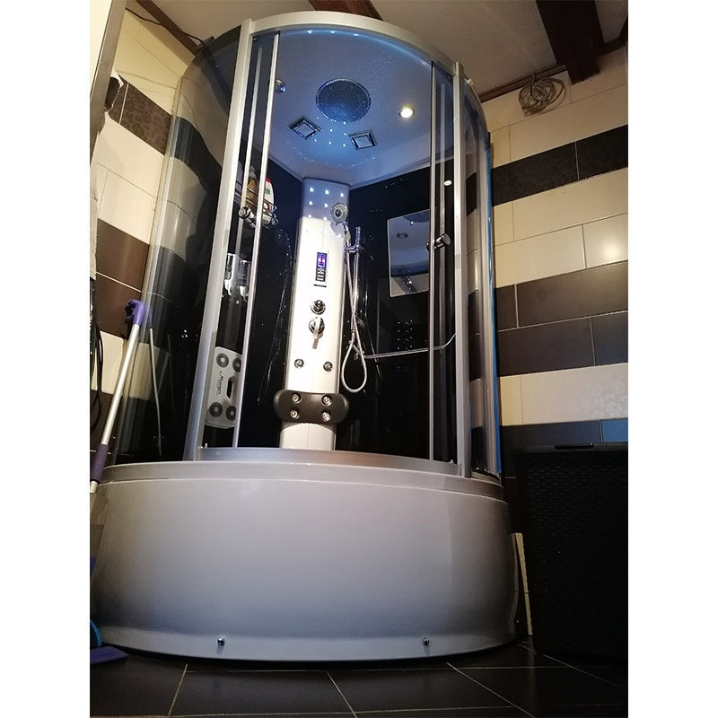 KABINA PRYSZNICOWA Z HYDROMASAŻEM I SAUNĄ WSH7127S 110x110 CM WSH7127S-110