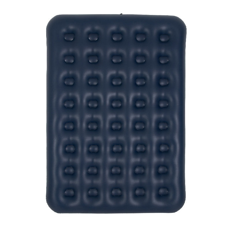 MATERAC DMUCHANY POMPOWANY WELUROWY DWUOSOBOWY REST GRANATOWY 191x137 CM REST-DUBLE