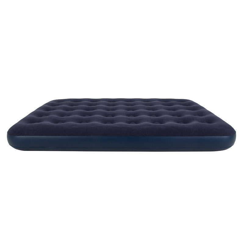 MATERAC DMUCHANY POMPOWANY WELUROWY DWUOSOBOWY REST GRANATOWY 191x137 CM REST-DUBLE