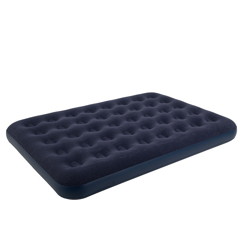 MATERAC DMUCHANY POMPOWANY WELUROWY DWUOSOBOWY REST GRANATOWY 191x137 CM REST-DUBLE