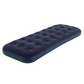 MATERAC DMUCHANY POMPOWANY WELUROWY JEDNOOSOBOWY NEST GRANATOWY 191x73 CM NEST-SINGLE