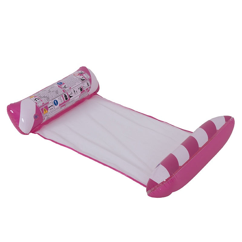 HAMAK MATERAC POMPOWANY BASENOWY DO PŁYWANIA SIATECZKOWY PINKY 120x72 CM PINKY