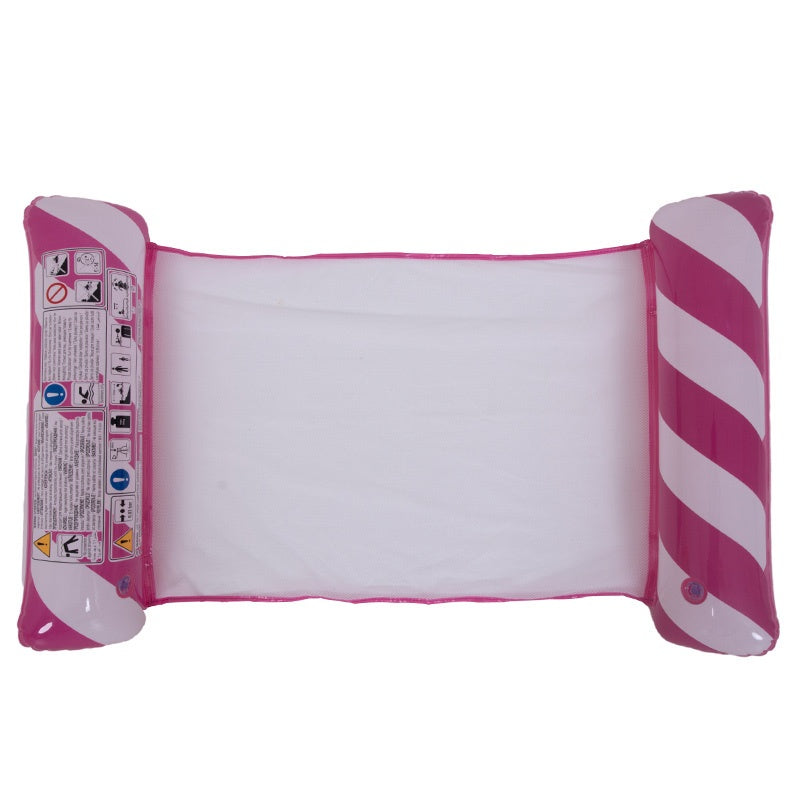 HAMAK MATERAC POMPOWANY BASENOWY DO PŁYWANIA SIATECZKOWY PINKY 120x72 CM PINKY