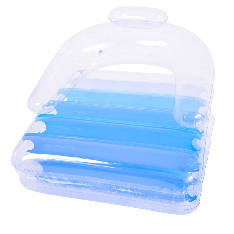 FOTEL MATERAC POMPOWANY DO PŁYWANIA SIESTA-BLUE 2w1 180x79 CM SIESTA-BLUE