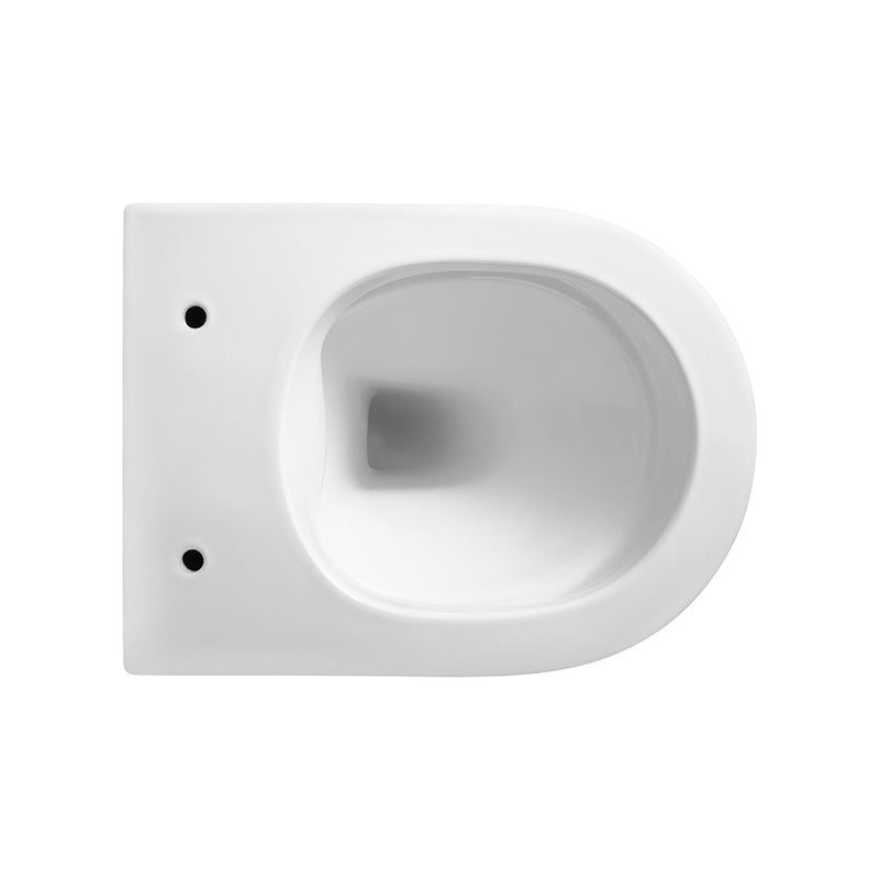 MISKA WC WISZĄCA RIMLESS MIZU-WH-GL-RIM-03 BIAŁA DESKA WOLNOOPADAJĄCA MIZU-WH-GL-RIM-03
