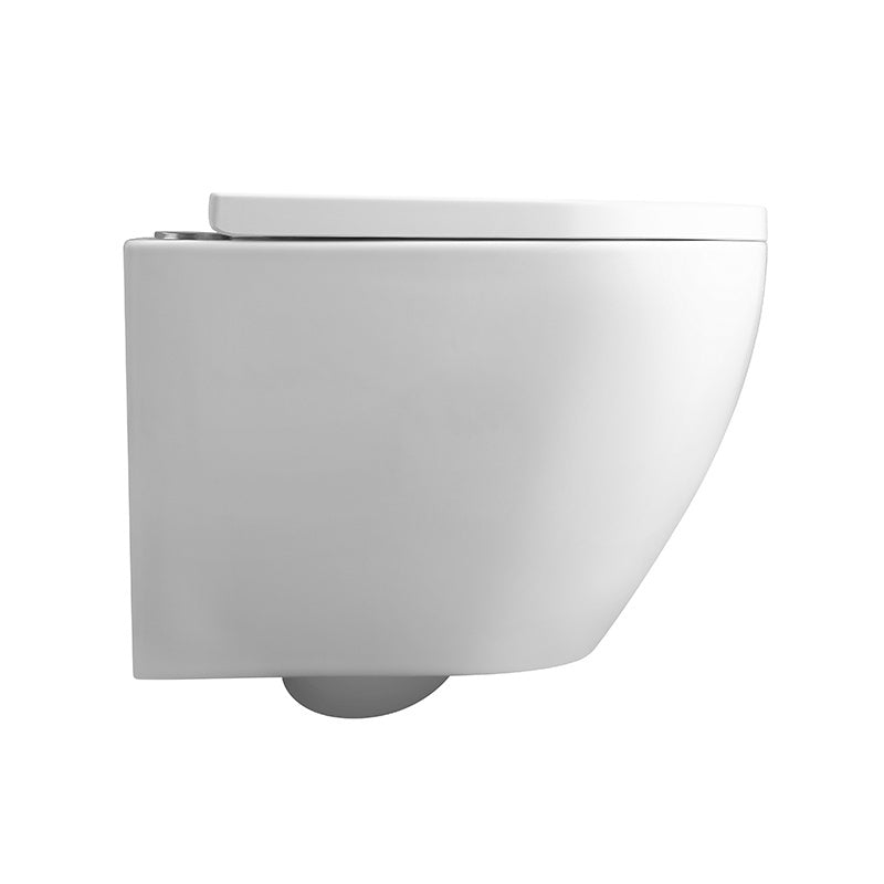 MISKA WC WISZĄCA RIMLESS MIZU-WH-RIM-02 BIAŁA DESKA WOLNOOPADAJĄCA DUROPLAST MIZU-WH-RIM-02