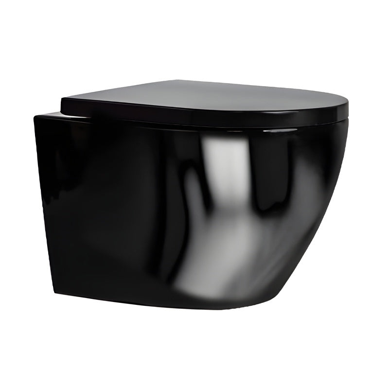 MISKA WC WISZĄCA RIMLESS MIZU-BL-RIM-02 CZARNA DESKA WOLNOOPADAJĄCA DUROPLAST MIZU-BL-RIM-02