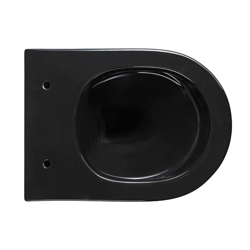MISKA WC WISZĄCA RIMLESS MIZU-BL-RIM-02 CZARNA DESKA WOLNOOPADAJĄCA DUROPLAST MIZU-BL-RIM-02