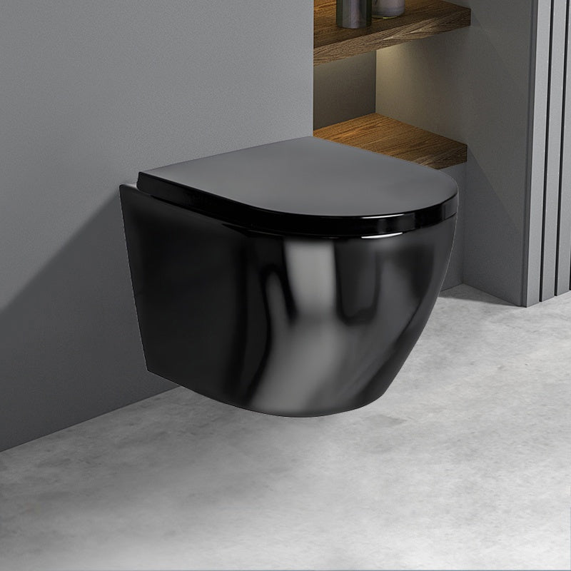 MISKA WC WISZĄCA RIMLESS MIZU-BL-RIM-02 CZARNA DESKA WOLNOOPADAJĄCA DUROPLAST MIZU-BL-RIM-02