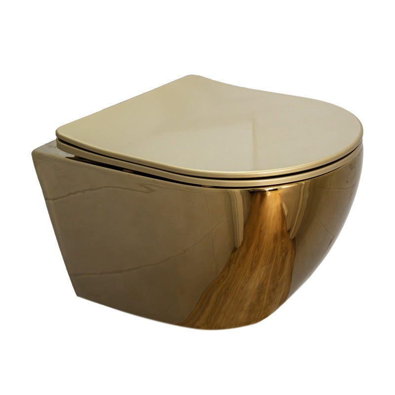 MISKA WC WISZĄCA RIMLESS MIZU-GL-BL-RIM-03 ZŁOTA DESKA WOLNOOPADAJĄCA DUROPLAST MIZU-GL-BL-RIM-03