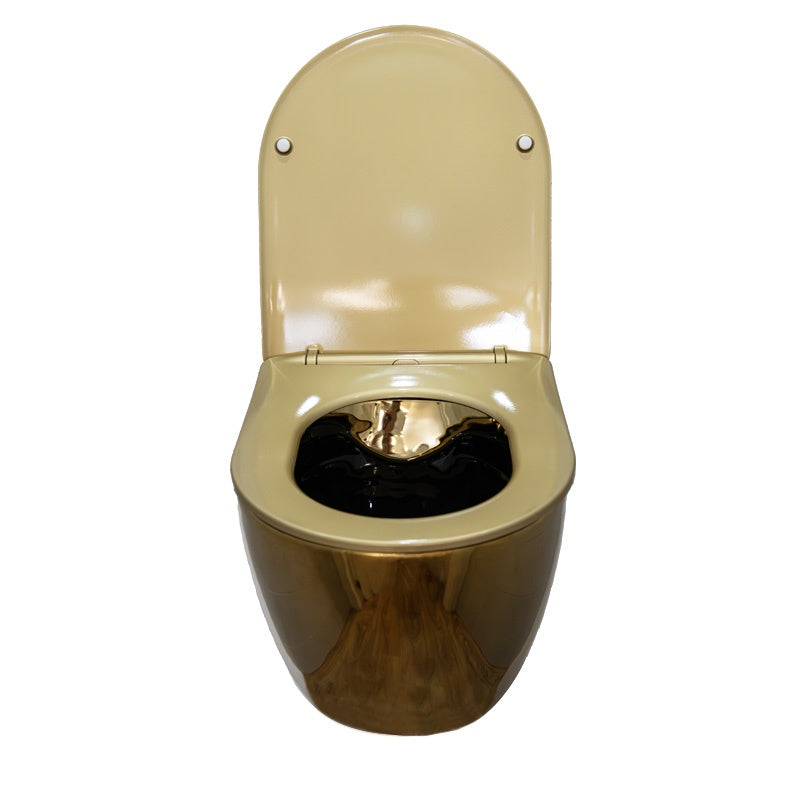MISKA WC WISZĄCA RIMLESS MIZU-GL-BL-RIM-03 ZŁOTA DESKA WOLNOOPADAJĄCA DUROPLAST MIZU-GL-BL-RIM-03