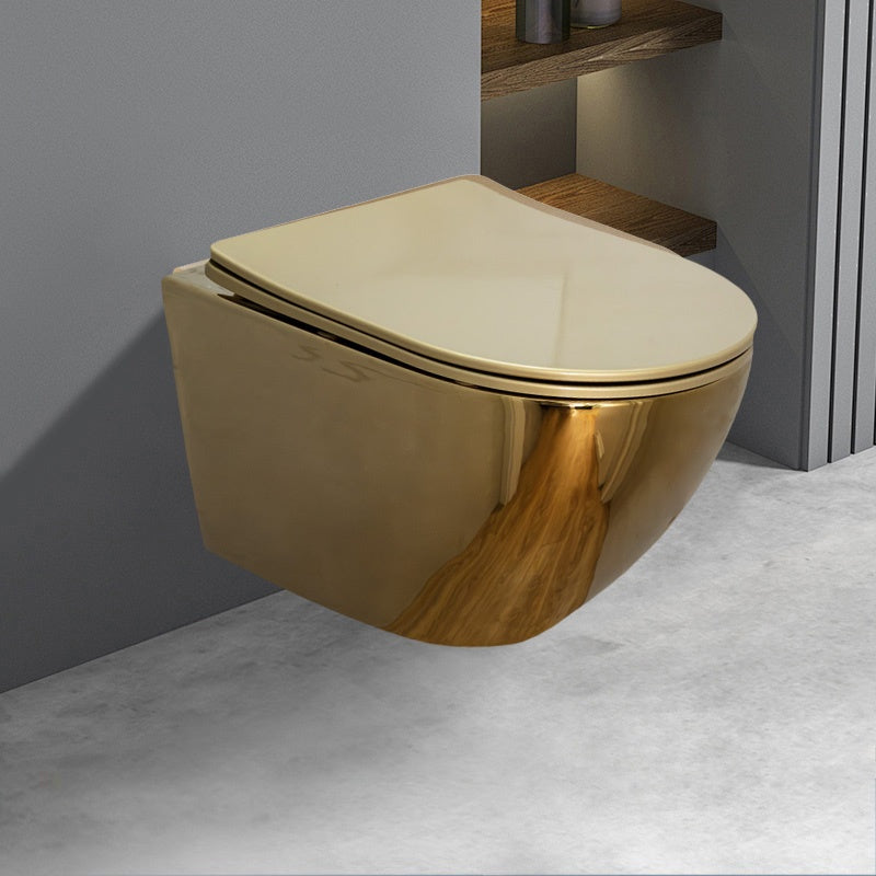MISKA WC WISZĄCA RIMLESS MIZU-GL-BL-RIM-03 ZŁOTA DESKA WOLNOOPADAJĄCA DUROPLAST MIZU-GL-BL-RIM-03