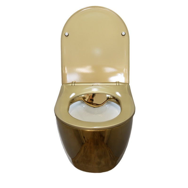 MISKA WC WISZĄCA RIMLESS MIZU-GL-WH-RIM-03 ZŁOTA DESKA WOLNOOPADAJĄCA DUROPLAST MIZU-GL-WH-RIM-03