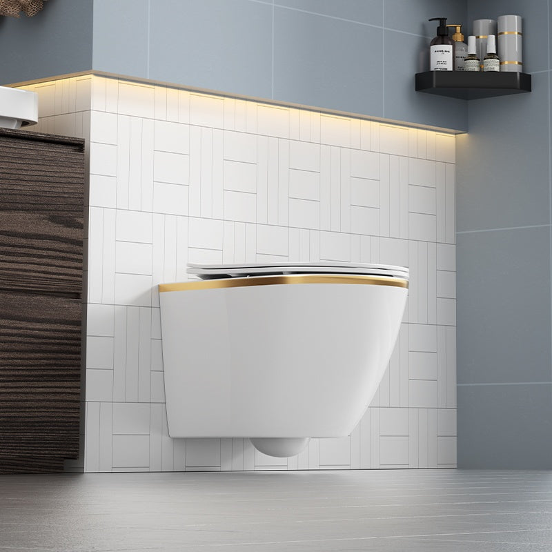 MISKA WC WISZĄCA RIMLESS MIZU-WH-GL-RIM-03 BIAŁA DESKA WOLNOOPADAJĄCA MIZU-WH-GL-RIM-03