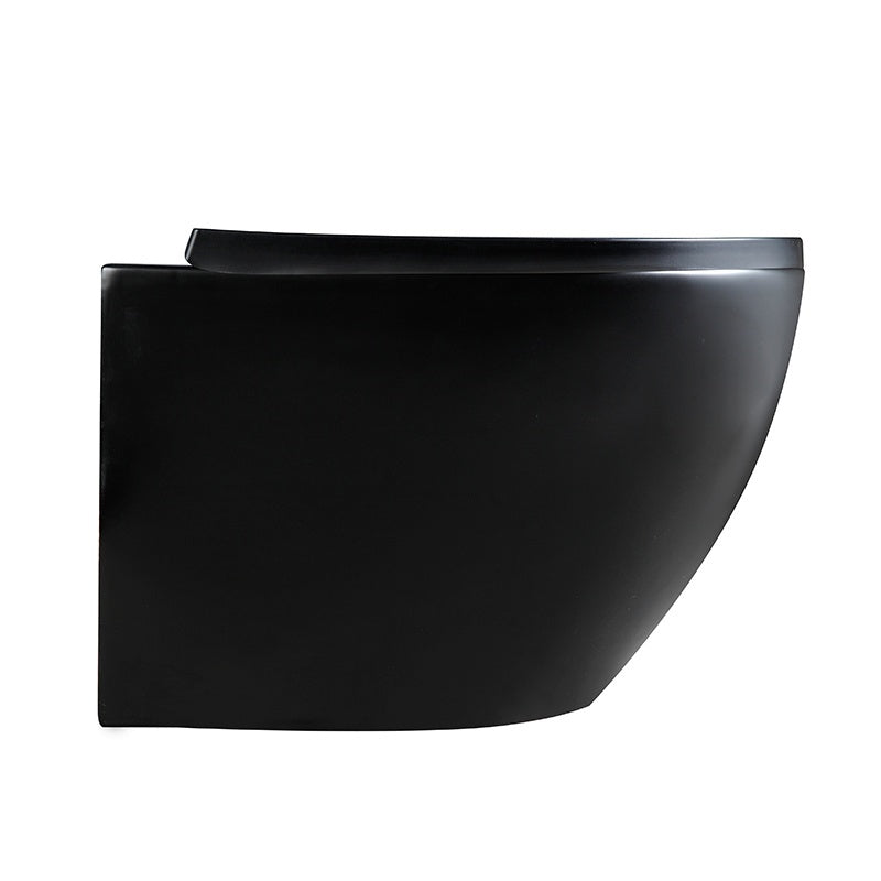 MISKA WC WISZĄCA RIMLESS PEAK-MTB-RIM-02 CZARNA MAT DESKA WOLNOOPADAJĄCA DUROPLAST PEAK-MTB-RIM-02