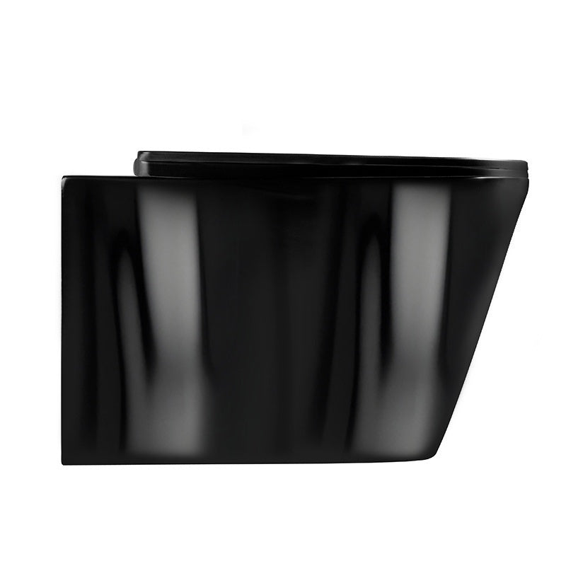 MISKA WC WISZĄCA RIMLESS RAIN-BL-RIM-03 CZARNA DESKA WOLNOOPADAJĄCA DUROPLAST RAIN-BL-RIM-03