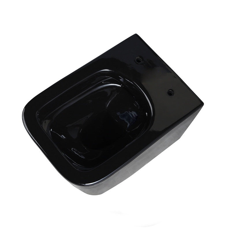MISKA WC WISZĄCA RIMLESS RAIN-BL-RIM-03 CZARNA DESKA WOLNOOPADAJĄCA DUROPLAST RAIN-BL-RIM-03