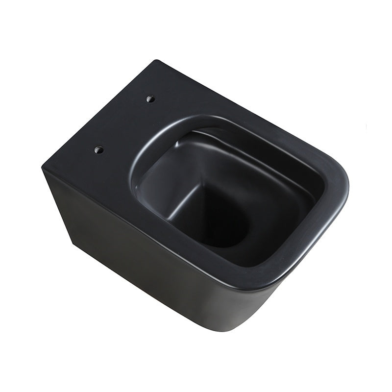 MISKA WC WISZĄCA RIMLESS RAIN-MTB-RIM-03 CZARNA MAT DESKA WOLNOOPADAJĄCA DUROPLAST RAIN-MTB-RIM-03