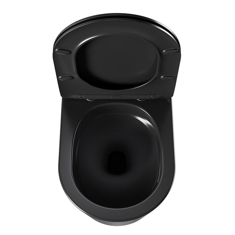 MISKA WC WISZĄCA TORNADO ELITE-MTB-03 CZARNY MAT DESKA WOLNOOPADAJĄCA DUROPLAST ELITE-MTB-03