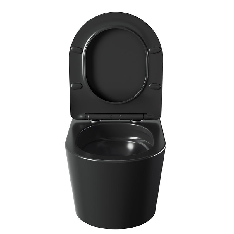 MISKA WC WISZĄCA TORNADO ELITE-MTB-03 CZARNY MAT DESKA WOLNOOPADAJĄCA DUROPLAST ELITE-MTB-03