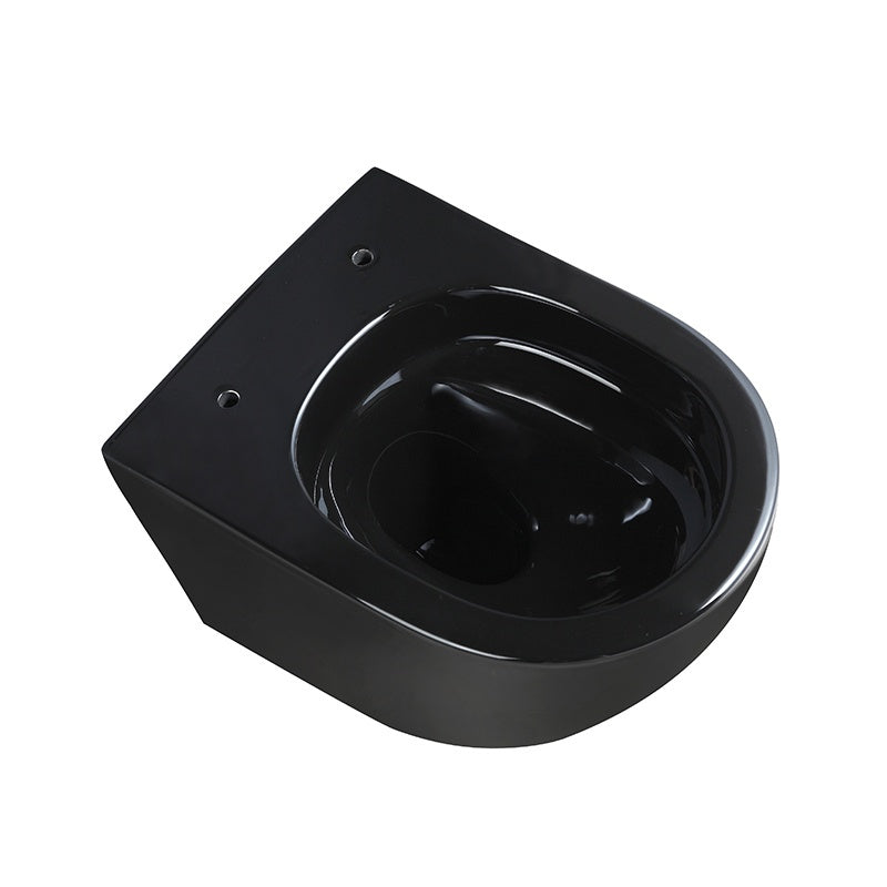 MISKA WC WISZĄCA TORNADO FLOW-BL-TR-02 CZARNA DESKA WOLNOOPADAJĄCA DUROPLAST FLOW-BL-TR-02