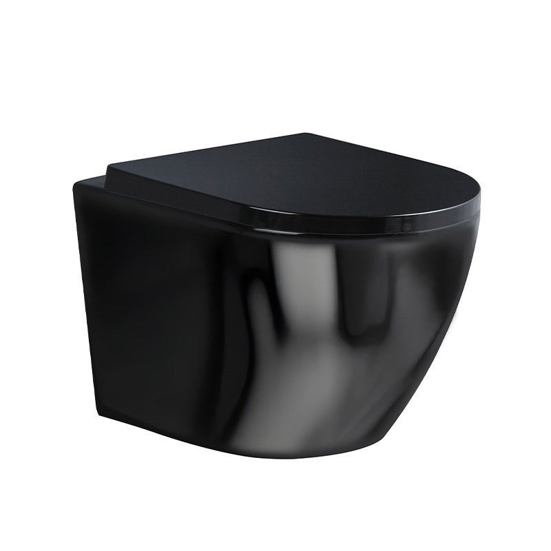 MISKA WC WISZĄCA TORNADO FLOW-BL-TR-02 CZARNA DESKA WOLNOOPADAJĄCA DUROPLAST FLOW-BL-TR-02