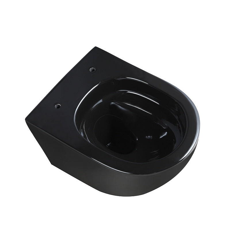 MISKA WC WISZĄCA TORNADO FLOW-BL-TR-03 CZARNA DESKA WOLNOOPADAJĄCA DUROPLAST FLOW-BL-TR-03