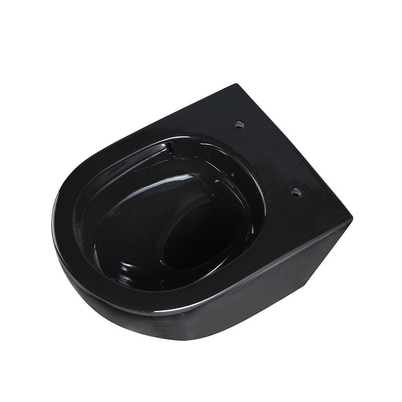 MISKA WC WISZĄCA TORNADO FLOW-BL-TR-03 CZARNA DESKA WOLNOOPADAJĄCA DUROPLAST FLOW-BL-TR-03