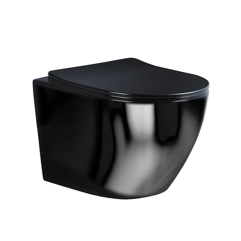 MISKA WC WISZĄCA TORNADO FLOW-BL-TR-03 CZARNA DESKA WOLNOOPADAJĄCA DUROPLAST FLOW-BL-TR-03