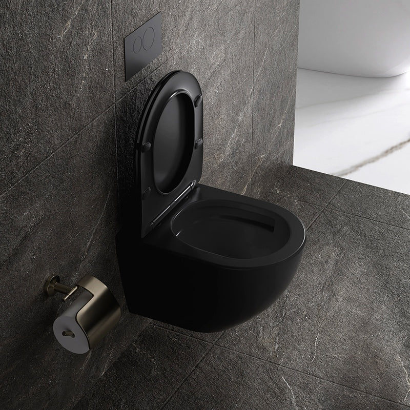 MISKA WC WISZĄCA TORNADO NERO-MTB-03 CZARNA DESKA WOLNOOPADAJĄCA DUROPLAST NERO-MTB-03