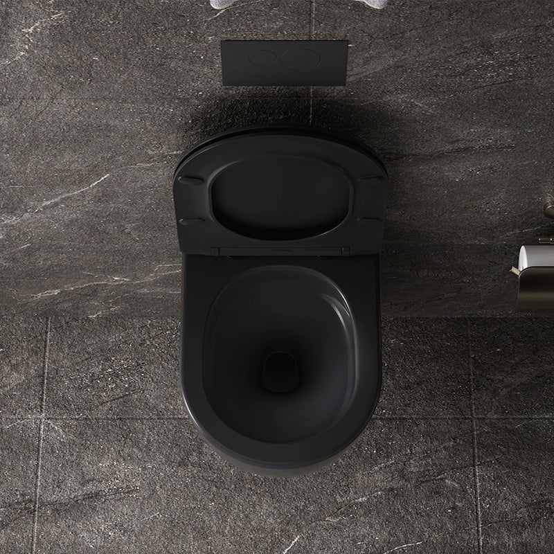 MISKA WC WISZĄCA TORNADO NERO-MTB-03 CZARNA DESKA WOLNOOPADAJĄCA DUROPLAST NERO-MTB-03