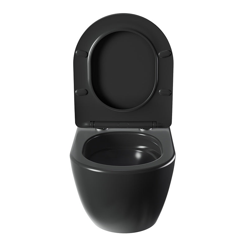MISKA WC WISZĄCA TORNADO NERO-MTB-03 CZARNA DESKA WOLNOOPADAJĄCA DUROPLAST NERO-MTB-03