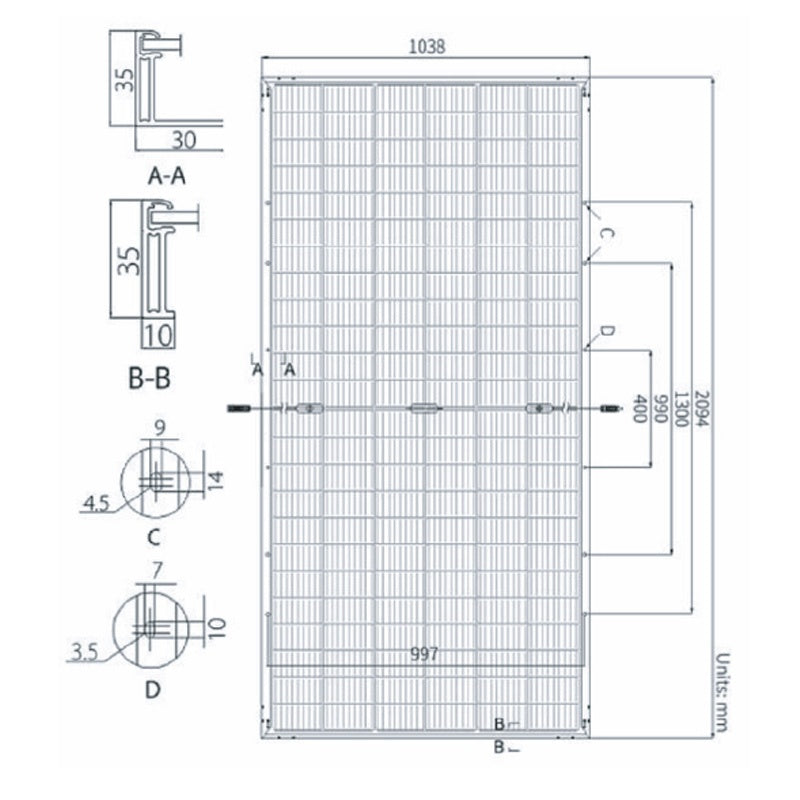 PANEL FOTOWOLTAICZNY SOLARNY MONOKRYSTALICZNY GE475M FULL BLACK 475 WAT SOL000001