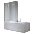 PARAWAN NAWANNOWY 120X140 CM PR05 CHROM SZKŁO 6MM PR05-120X140