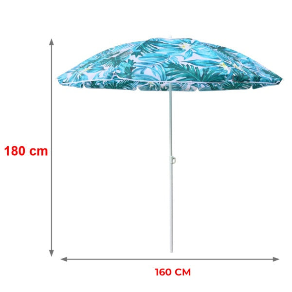 PARASOL PLAŻOWY OGRODOWY BALKONOWY KORAL 1A 180 CM KORAL-1A