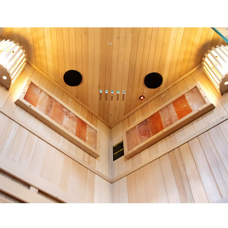 SAUNA FIŃSKA WYSOKOTEMPERATUROWA Z PIECEM KEMI2/HARVIA 1-2 OSOBOWA 120x120 KEMI2