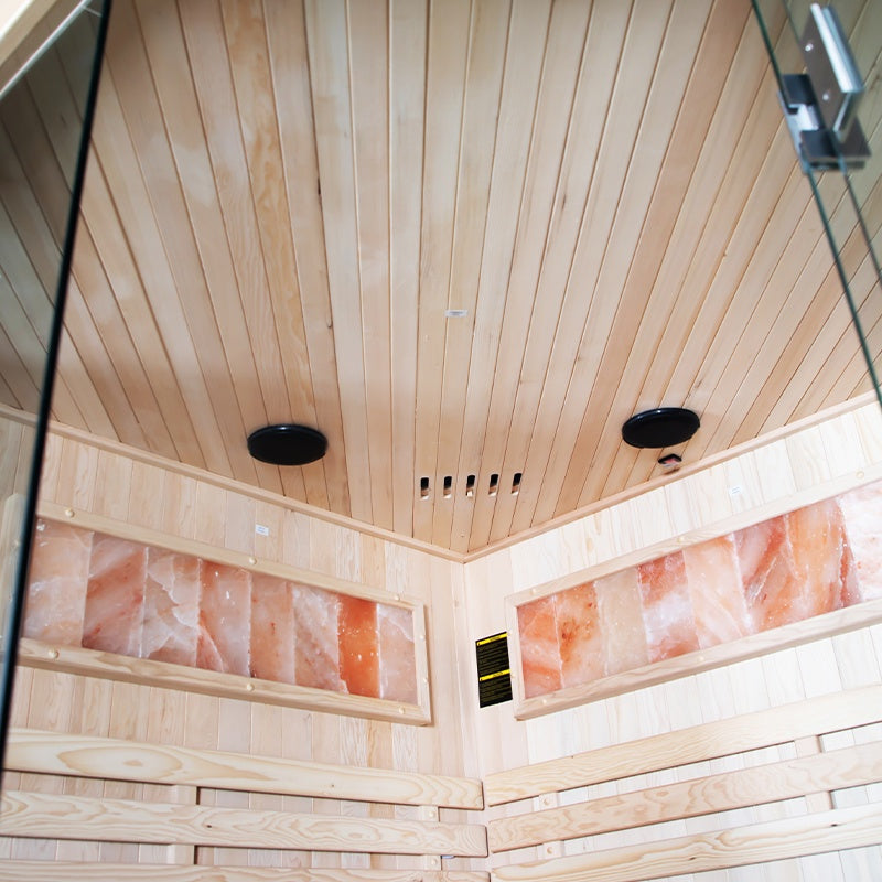 SAUNA FIŃSKA WYSOKOTEMPERATUROWA Z PIECEM KEMI7/HARVIA 5-6 OSOBOWA 180x180 KEMI7