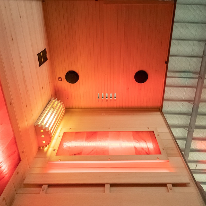 SAUNA FIŃSKA WYSOKOTEMPERATUROWA Z PIECEM LARK1/HARVIA 3,5KW 1-2 OSOBOWA 120x120 CM LARK1