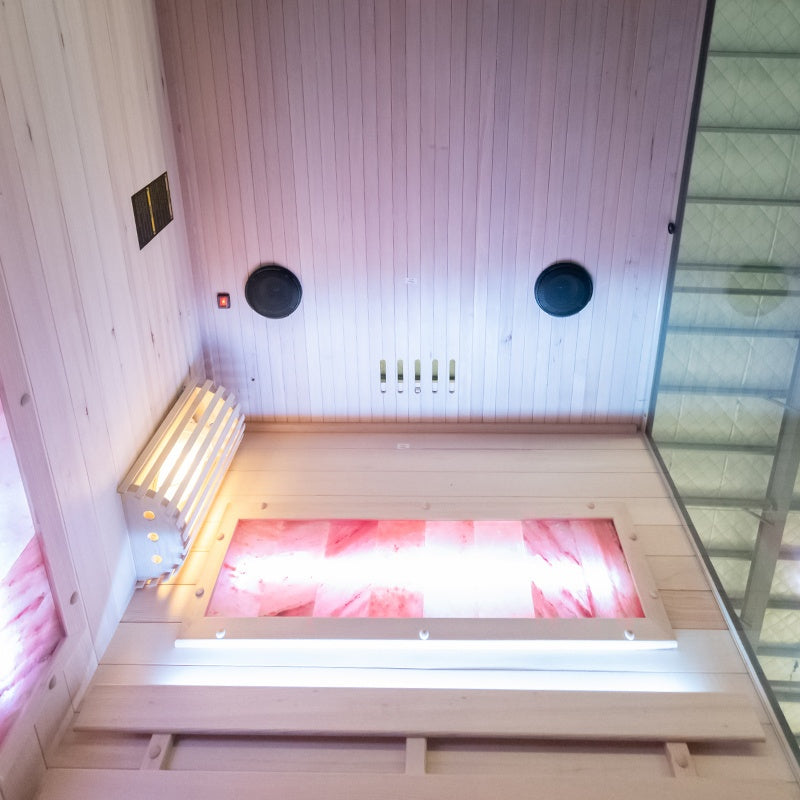 SAUNA FIŃSKA WYSOKOTEMPERATUROWA Z PIECEM LARK1/HARVIA 3,5KW 1-2 OSOBOWA 120x120 CM LARK1