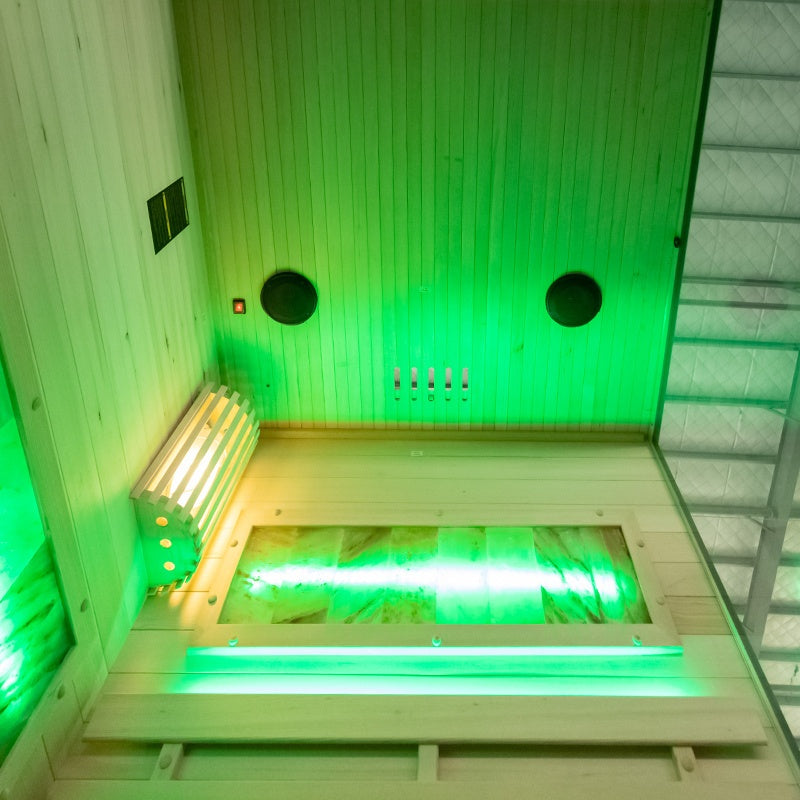 SAUNA FIŃSKA WYSOKOTEMPERATUROWA Z PIECEM LARK1/HARVIA 3,5KW 1-2 OSOBOWA 120x120 CM LARK1