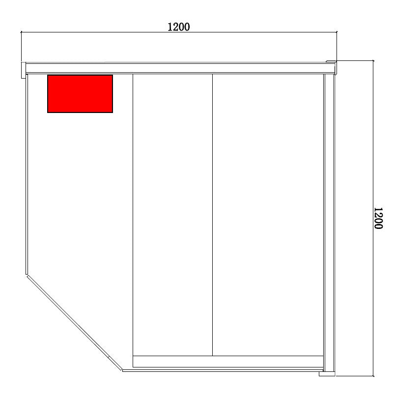 SAUNA FIŃSKA WYSOKOTEMPERATUROWA Z PIECEM LARK2/HARVIA 3,5KW 1-2 OSOBOWA 120x120 CM LARK2