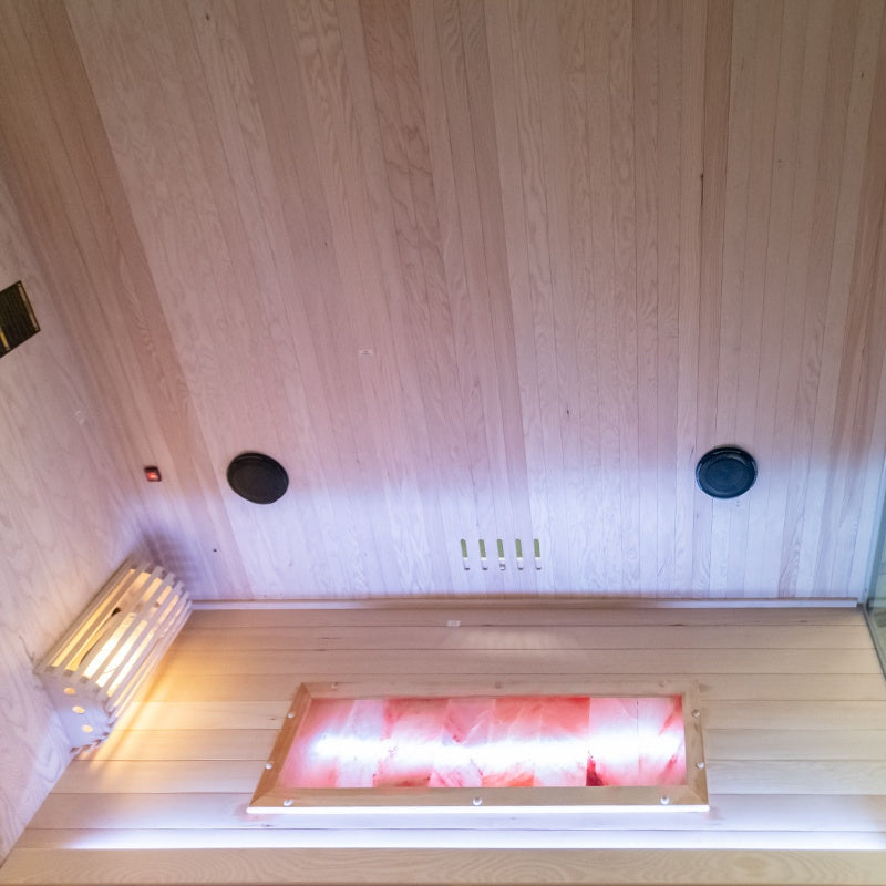 SAUNA FIŃSKA WYSOKOTEMPERATUROWA Z PIECEM LARK5/HARVIA 6KW 4-5 OSOBOWA 180x160 CM LARK5