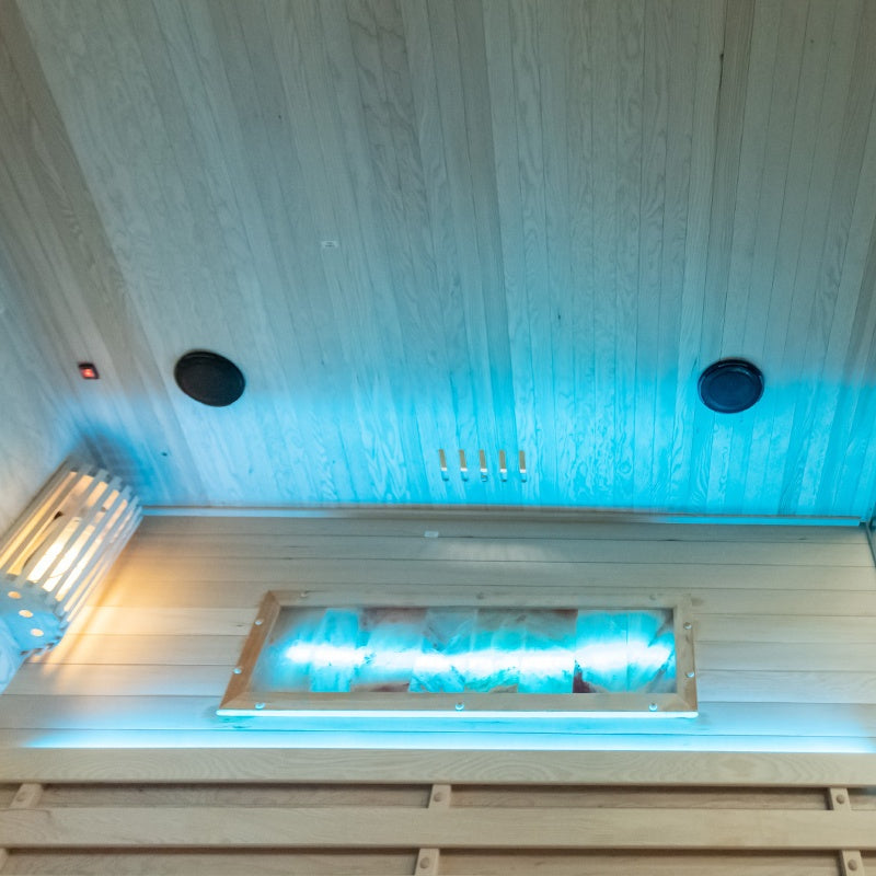 SAUNA FIŃSKA WYSOKOTEMPERATUROWA Z PIECEM LARK5/HARVIA 6KW 4-5 OSOBOWA 180x160 CM LARK5