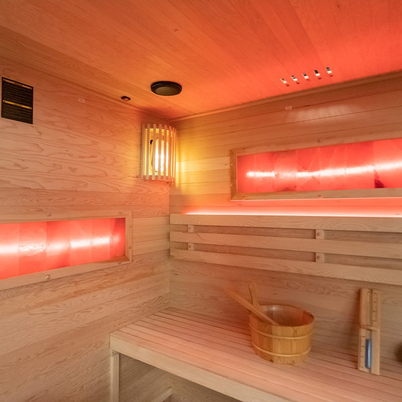 SAUNA FIŃSKA WYSOKOTEMPERATUROWA Z PIECEM LARK5/HARVIA 6KW 4-5 OSOBOWA 180x160 CM LARK5