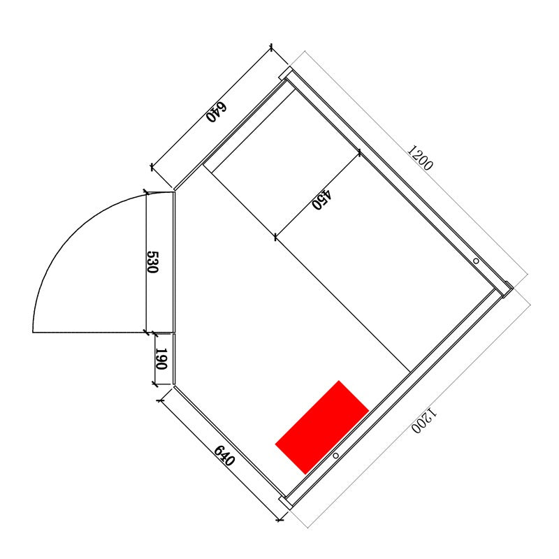 SAUNA FIŃSKA WYSOKOTEMPERATUROWA Z PIECEM KEMI2/HARVIA 1-2 OSOBOWA 120x120 KEMI2