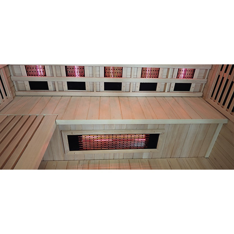 SAUNA INFRARED/FIŃSKA HELSI1 Z PIECEM HARVIA 6KW 4-5 OSOBOWA 180x160 CM 2w1 HELSI1