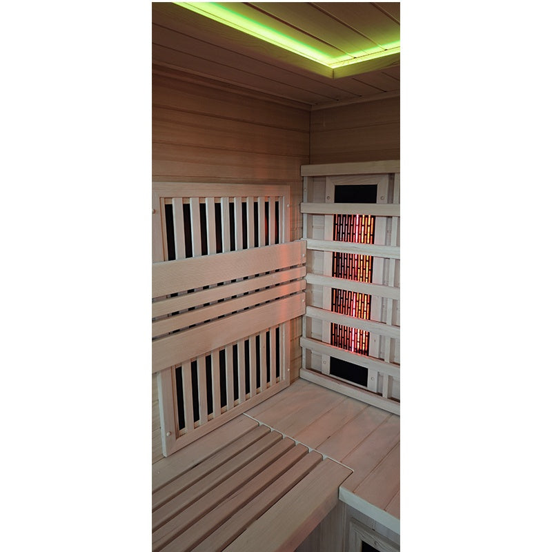 SAUNA INFRARED/FIŃSKA HELSI1 Z PIECEM HARVIA 6KW 4-5 OSOBOWA 180x160 CM 2w1 HELSI1