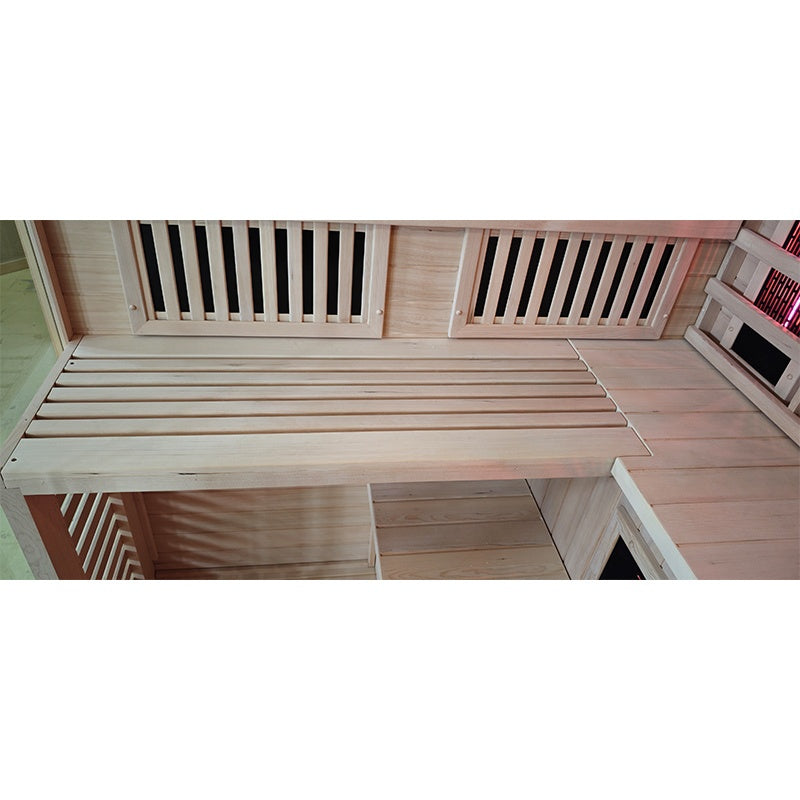 SAUNA INFRARED/FIŃSKA HELSI1 Z PIECEM HARVIA 6KW 4-5 OSOBOWA 180x160 CM 2w1 HELSI1