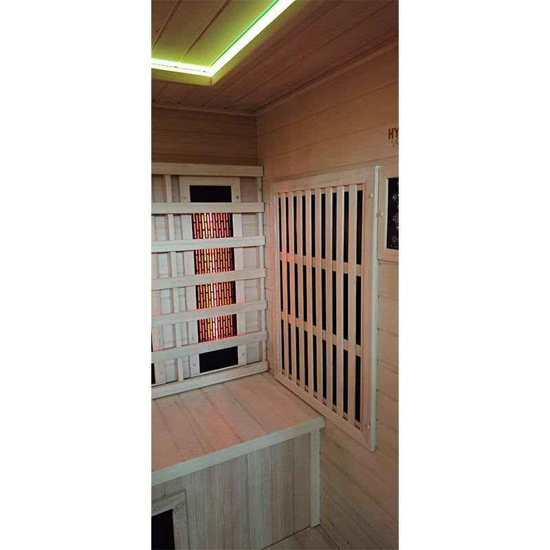 SAUNA INFRARED/FIŃSKA HELSI1 Z PIECEM HARVIA 6KW 4-5 OSOBOWA 180x160 CM 2w1 HELSI1